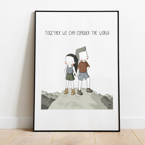 Together We Can Conquer the World Artwork Print