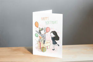 Happy Birthday Greetings Card