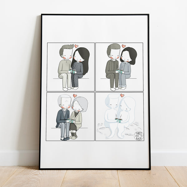 Growing Old Together Artwork Print